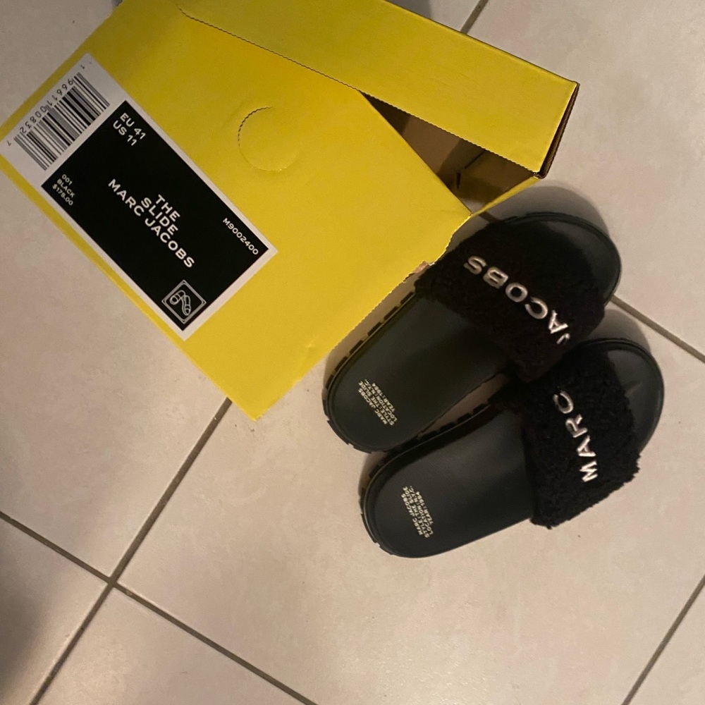 Marc Jacobs Teddy Slides Authentic Purchased Janu… - image 8